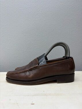 Luciano Lottau For Barneys New York Brown Leather Loafer Size 36